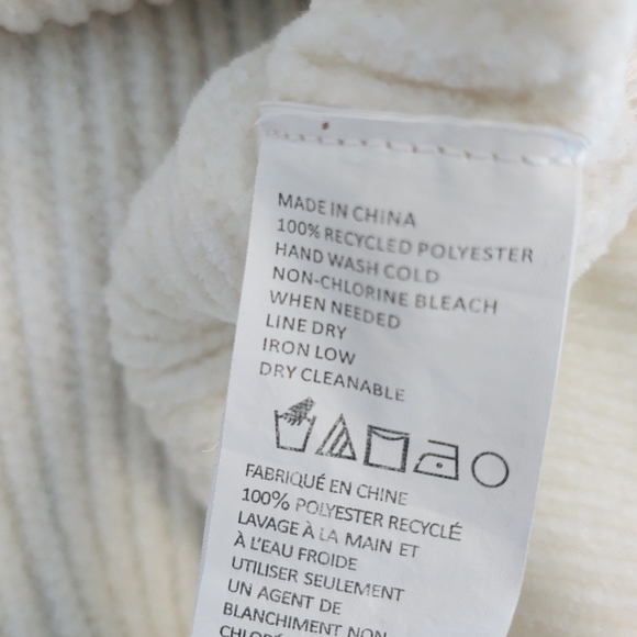 Prana Women's Off White Chenille Chanavey Sweater Sz XL Cozy Soft Cropped - Picture 11 of 14